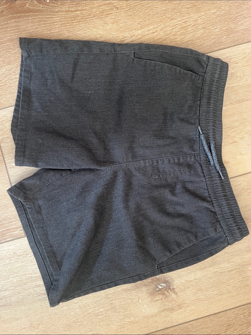 Volcom Boys Charcoal Gray Elastic-Waist Shorts